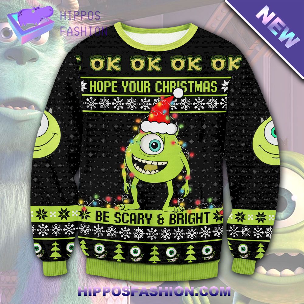 Monsters Inc Mike Wazowski Ugly Sweater