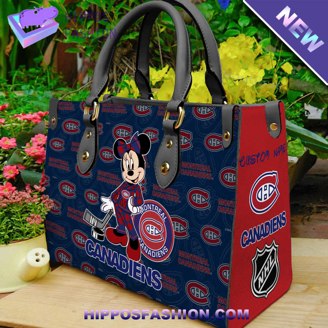 Montreal Canadiens Minnie Women Leather Hand Bag SdZxS.jpg