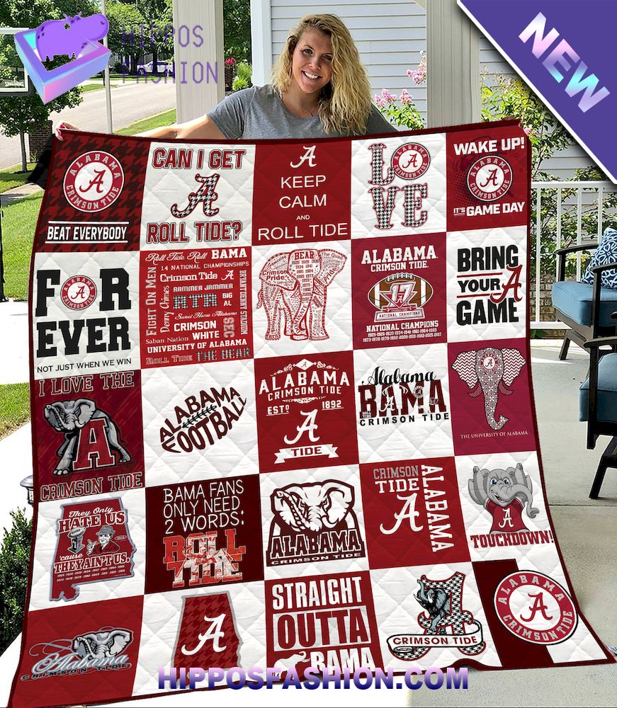 NCAA Alabama Crimson Tide Quilt Blanket