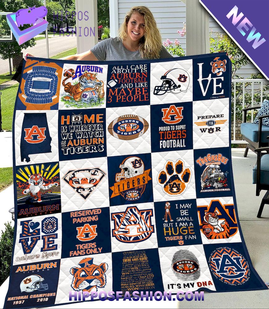 NCAA Auburn Tigers Quilt Blanket