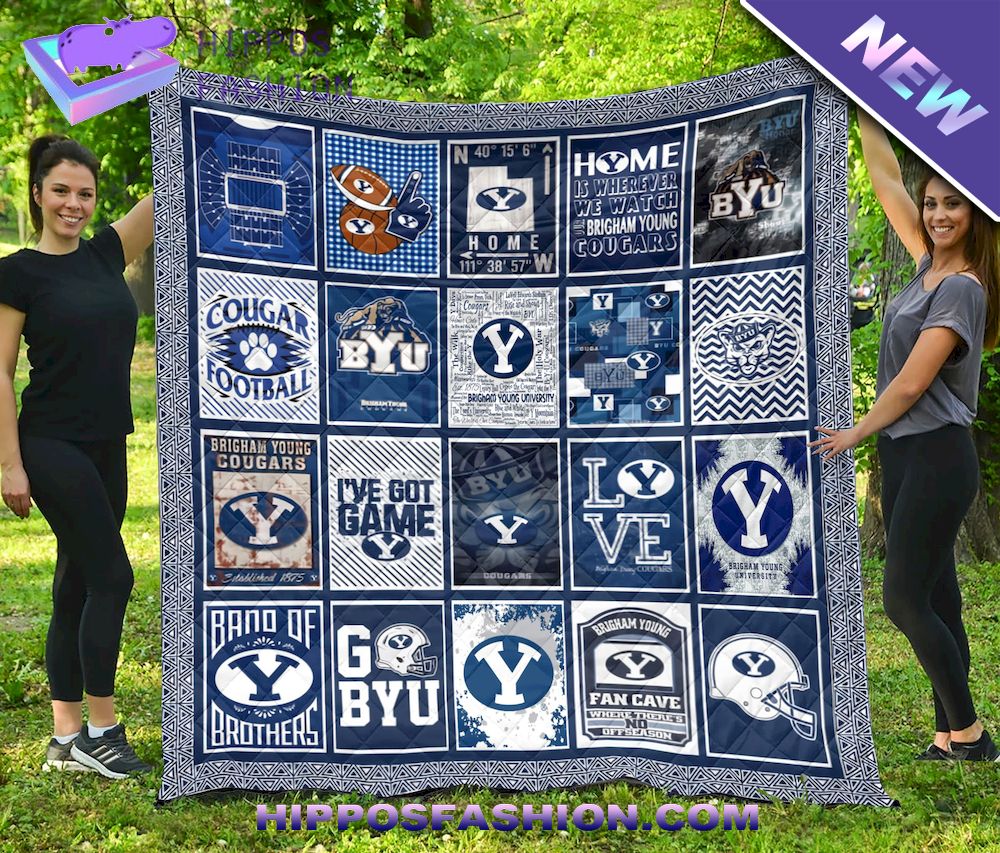 NCAA Byu Cougars Quilt Blanket