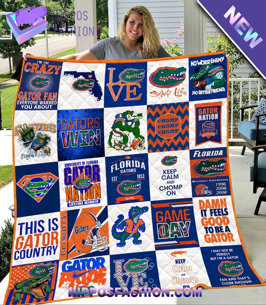 NCAA Florida Gators Quilt Blanket