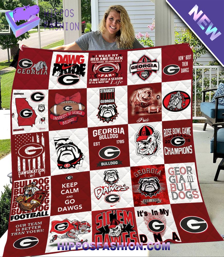 NCAA Georgia Bulldogs Quilt Blanket