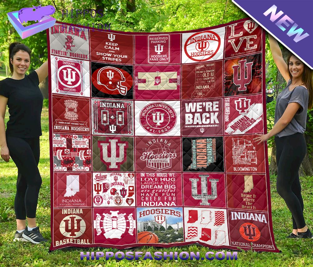 NCAA Indiana Hoosiers Quilt Blanket
