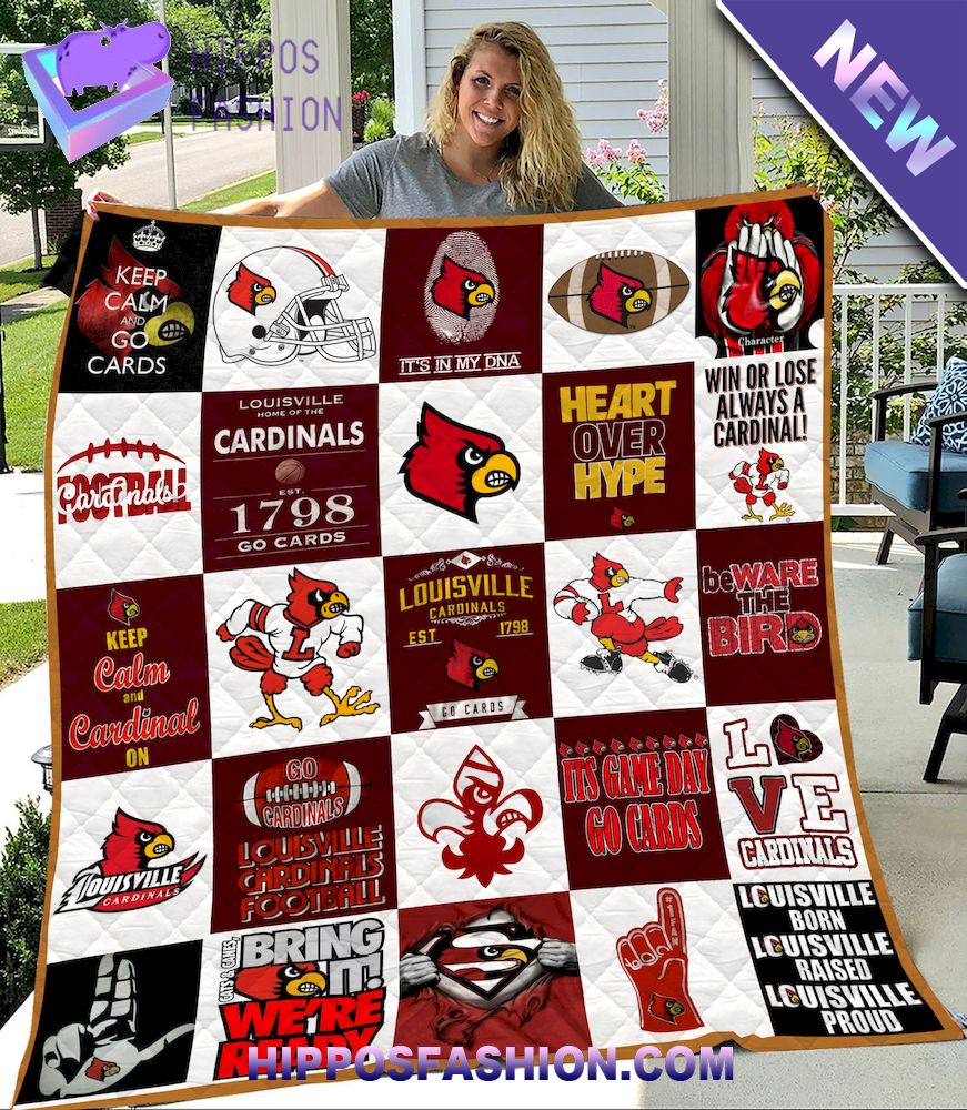 NCAA Louisville Cardinals Quilt Blanket