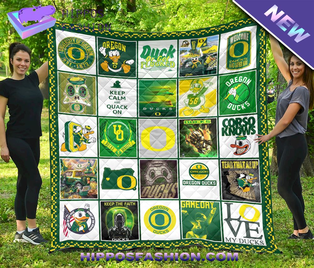 NCAA Oregon Ducks Quilt Blanket
