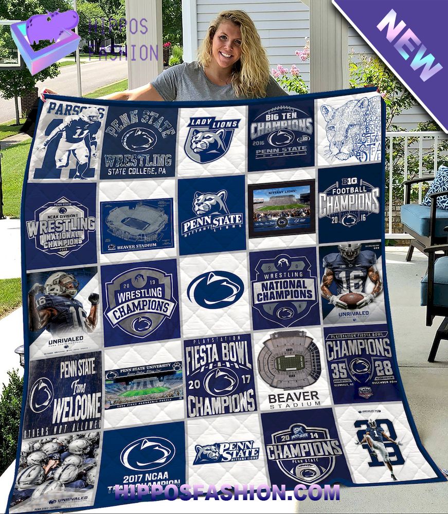 NCAA Penn State Nittany Lions Quilt Blanket