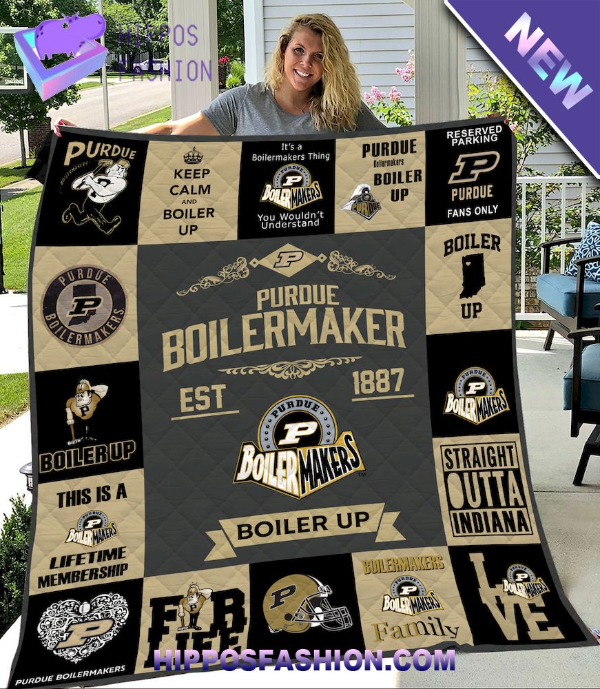 NCAA Purdue Boilermakers Quilt Blanket