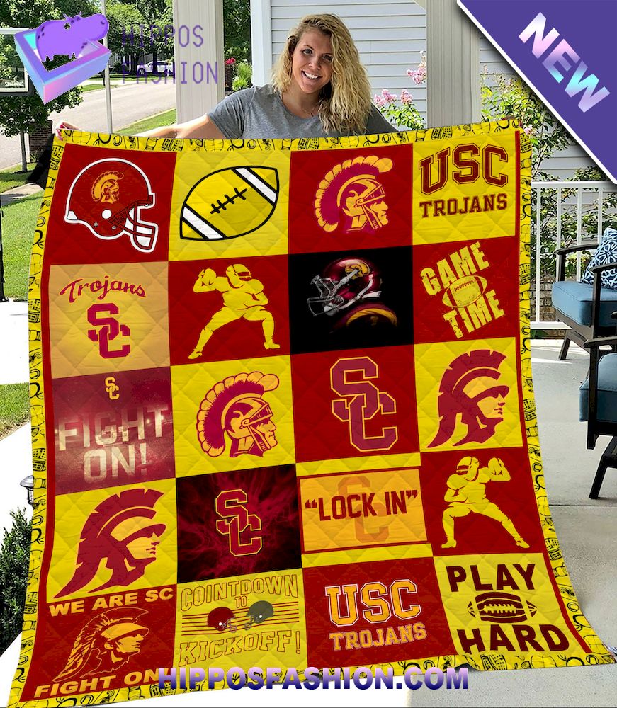 NCAA Usc Trojans Quilt Blanket