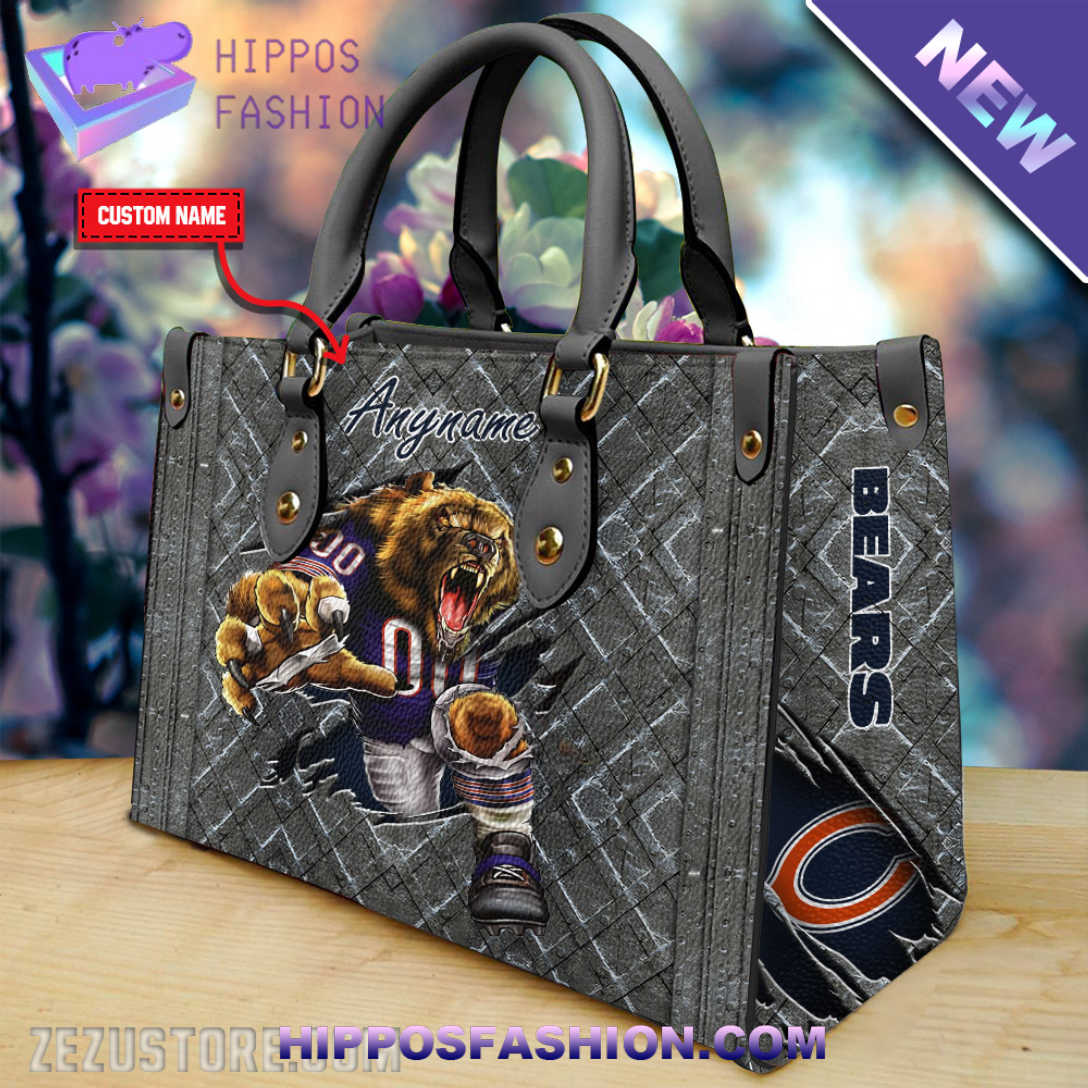 NFL Chicago Bears Personalized Leather HandBag