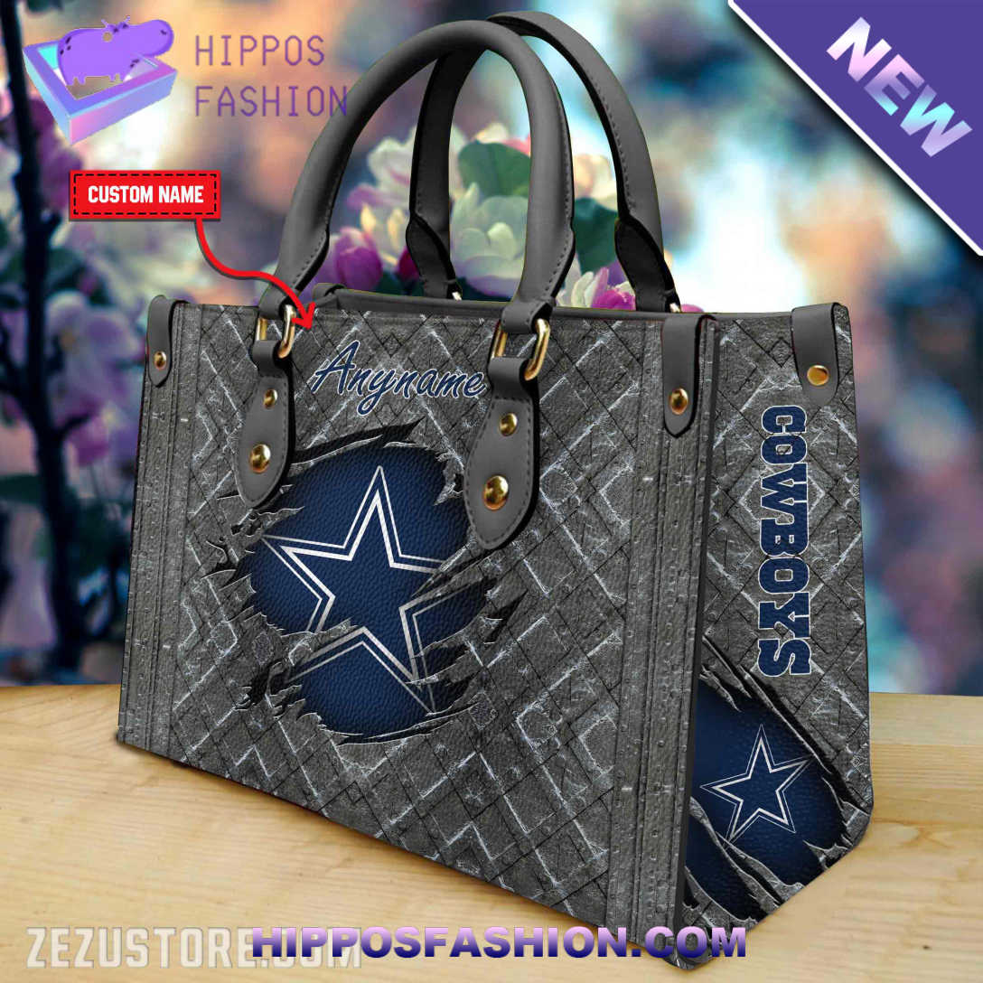 NFL Dallas Cowboys Personalized Leather HandBag