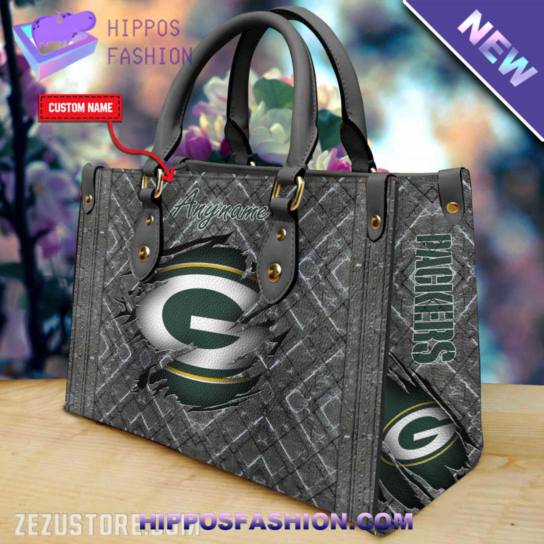 NFL Green Bay Packers Personalized Leather HandBag