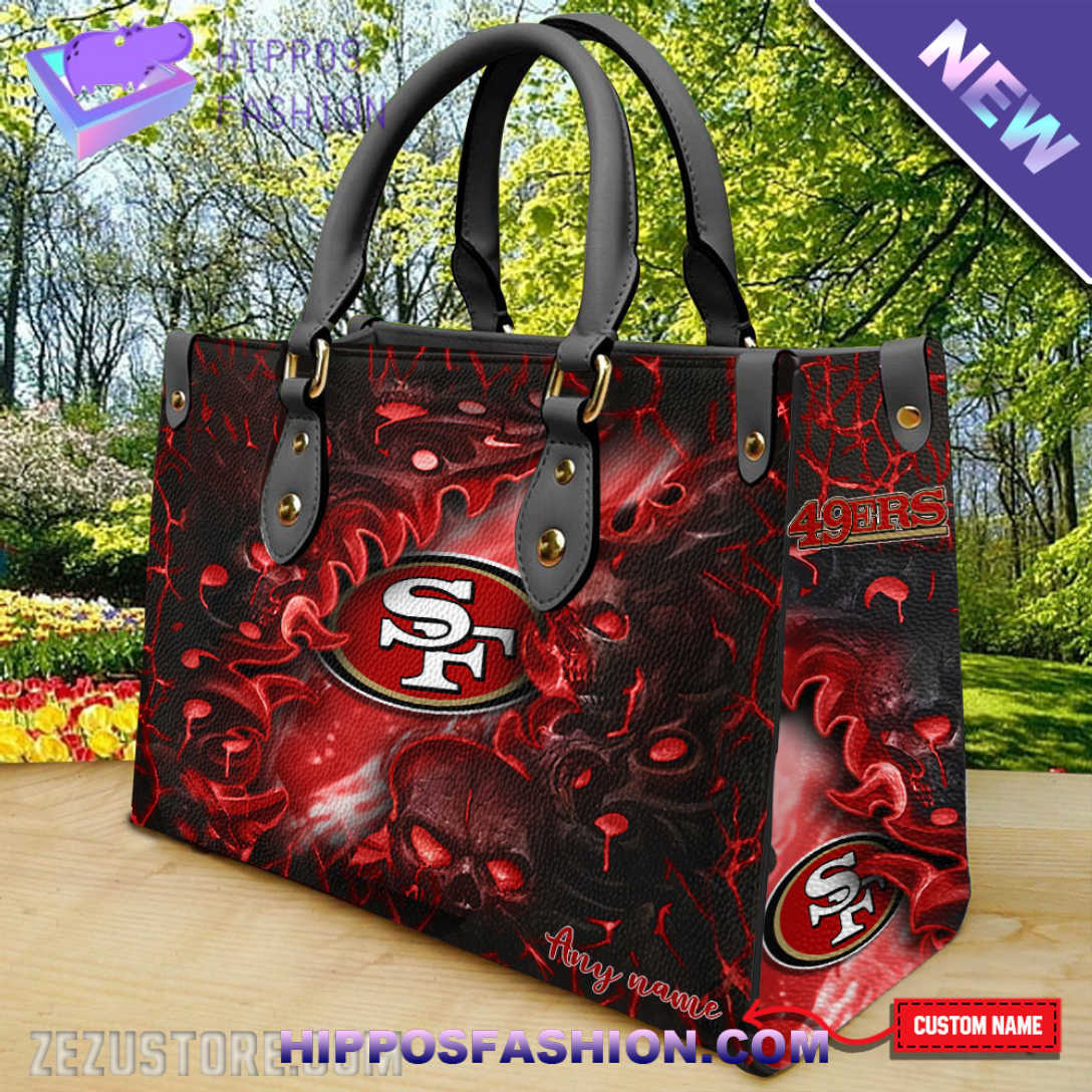 NFL San Francisco 49ers Custom Name Leather HandBag