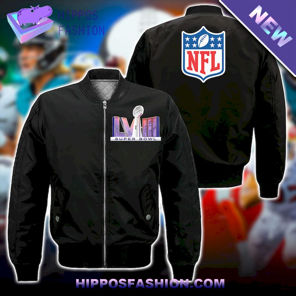 NFL Super Bowl LVIII 2023 Logo Bomber Jacket - HipposFashion
