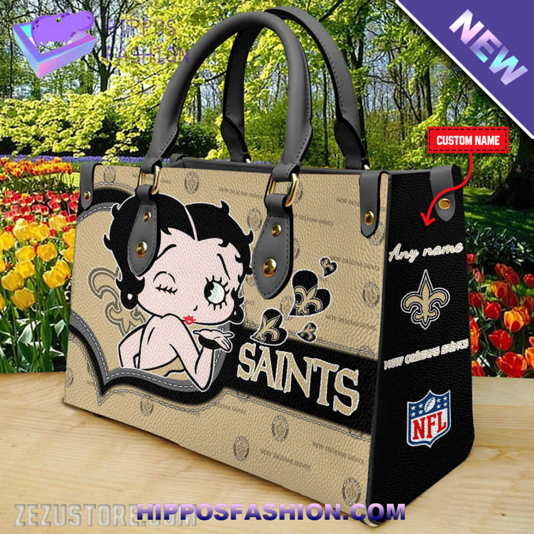 New Orleans Saints NFL Betty Boop Personalized Leather HandBag yJf.jpg