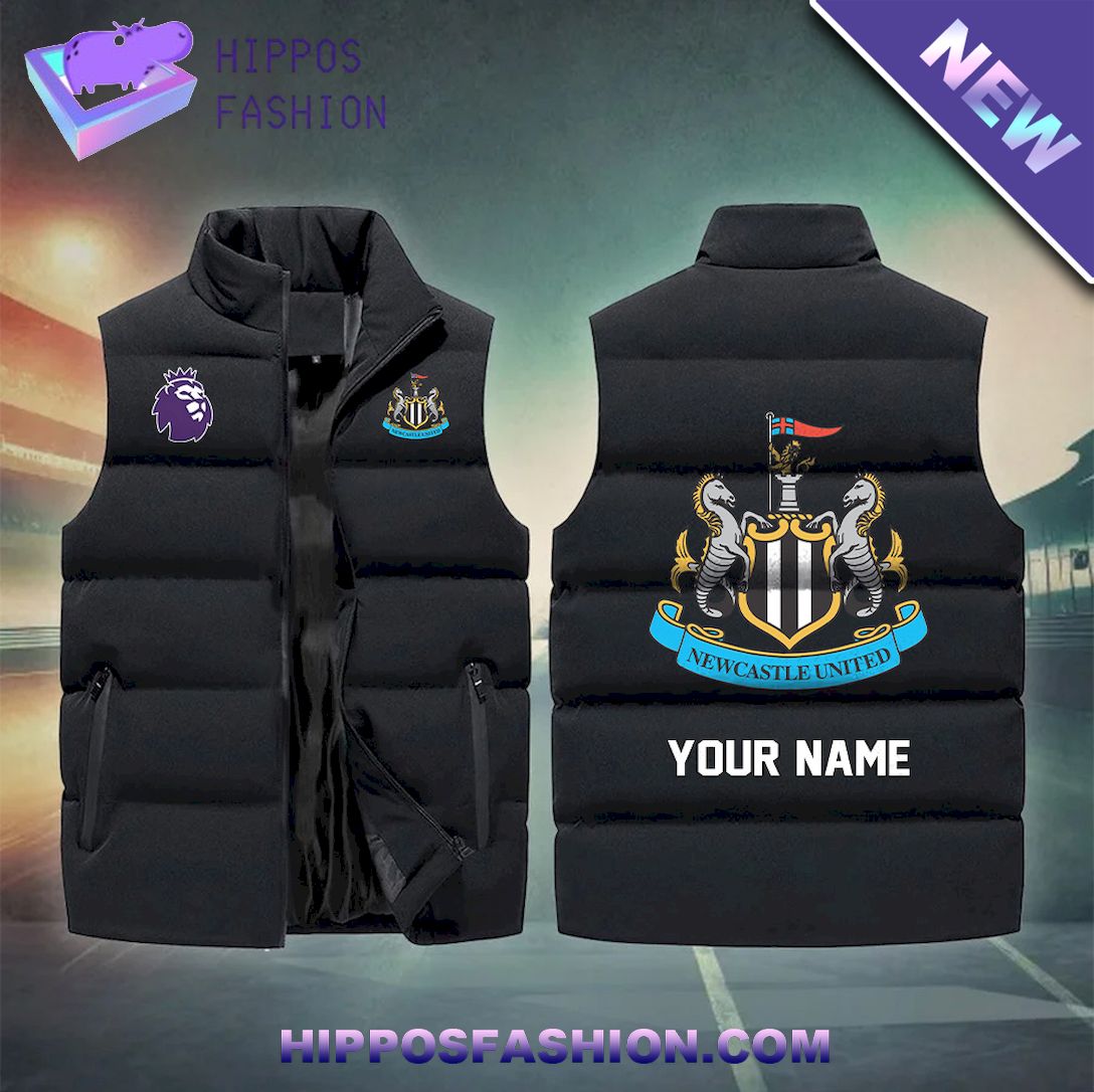 Newcastle United Personalized Sleeveless Puffer Jacket