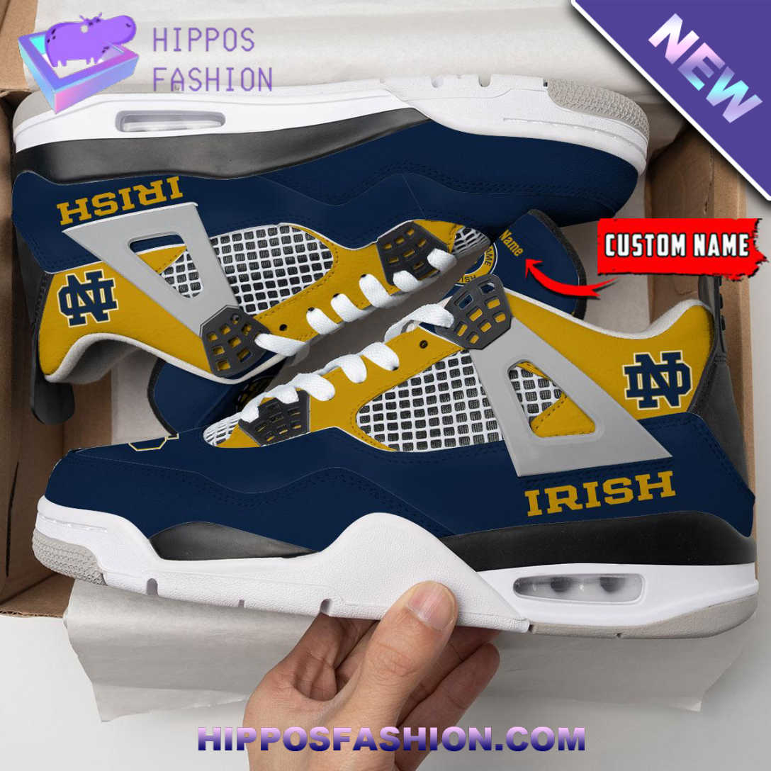 Notre Dame Fighting Irish Personalized Air Jordan 4 Sneaker