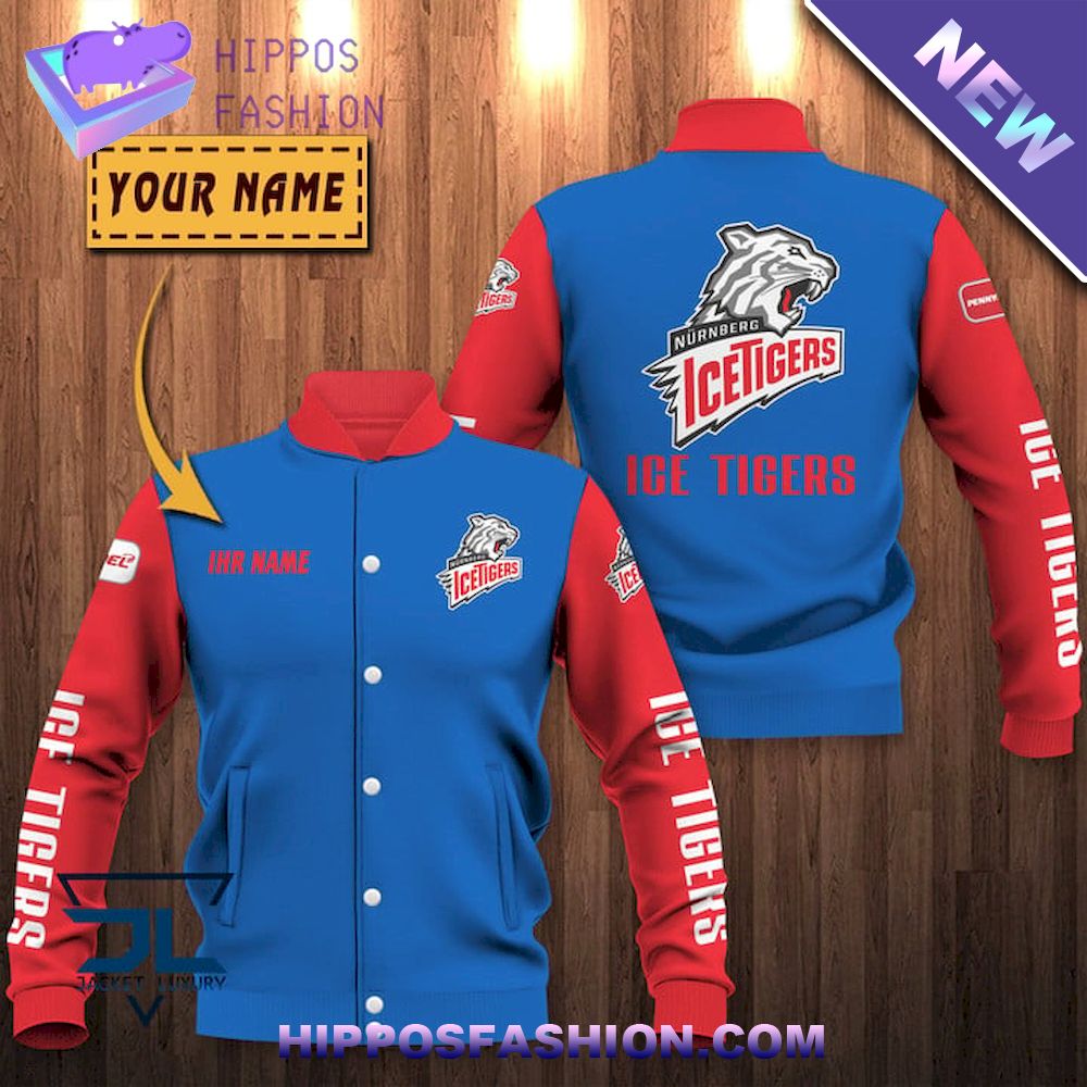 Nurnberg Ice Tigers Baseball Jacket