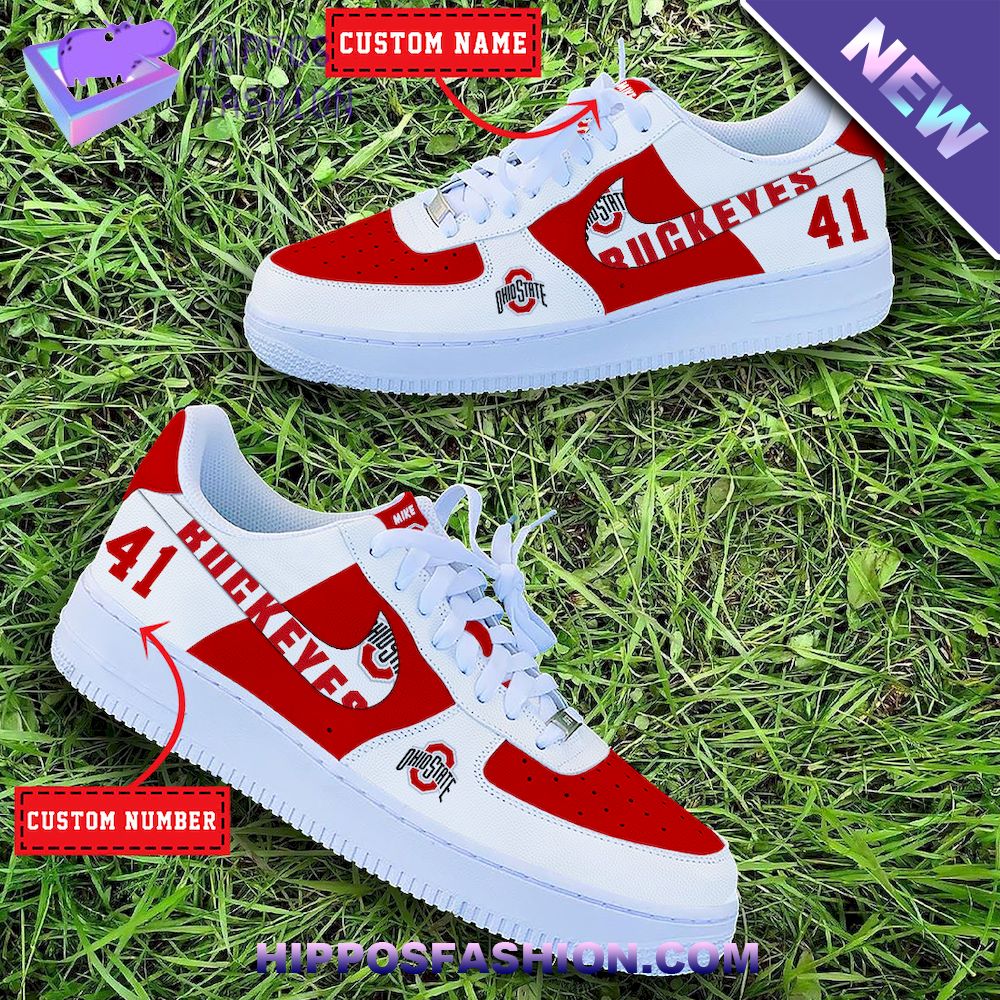 Ohio State Buckeyes NCAA Personalized Nike Air Force