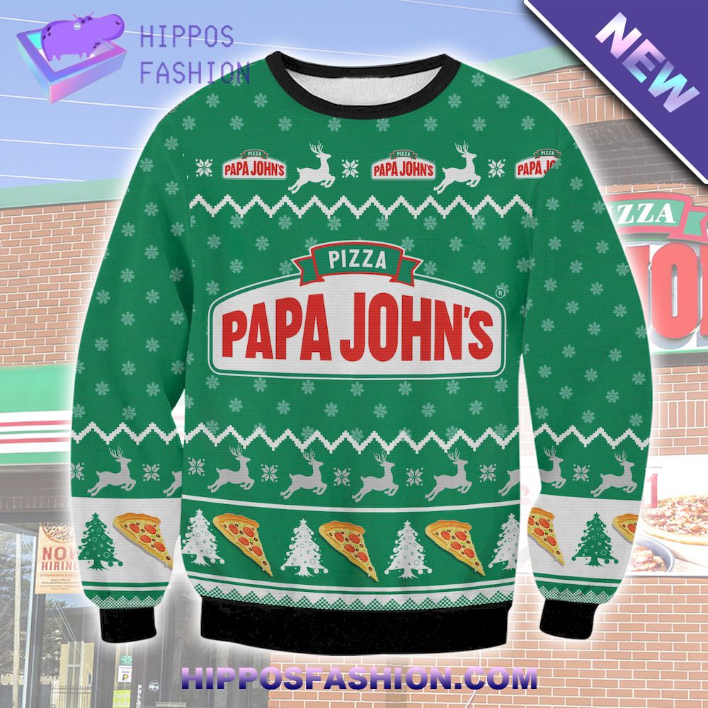 Papa Johns Ugly Christmas Sweater