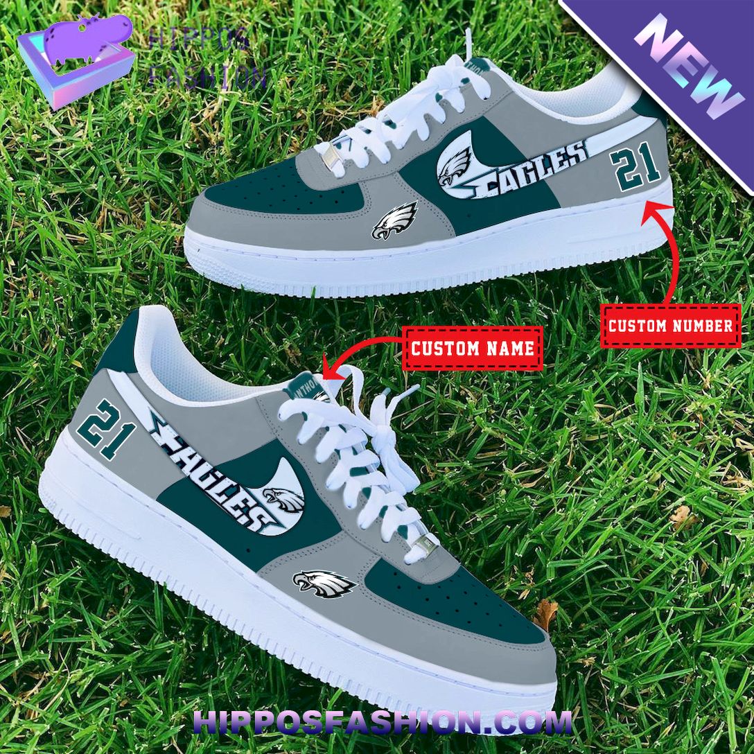 Philadelphia Eagles NFL Personalized Nike Air Force 1 - HipposFashion