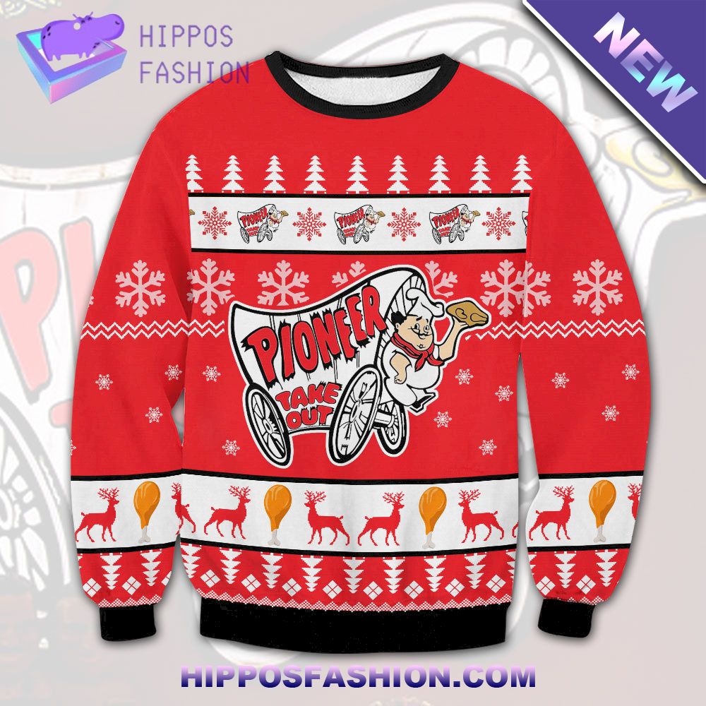Pioneer Chicken Ugly Christmas Sweater