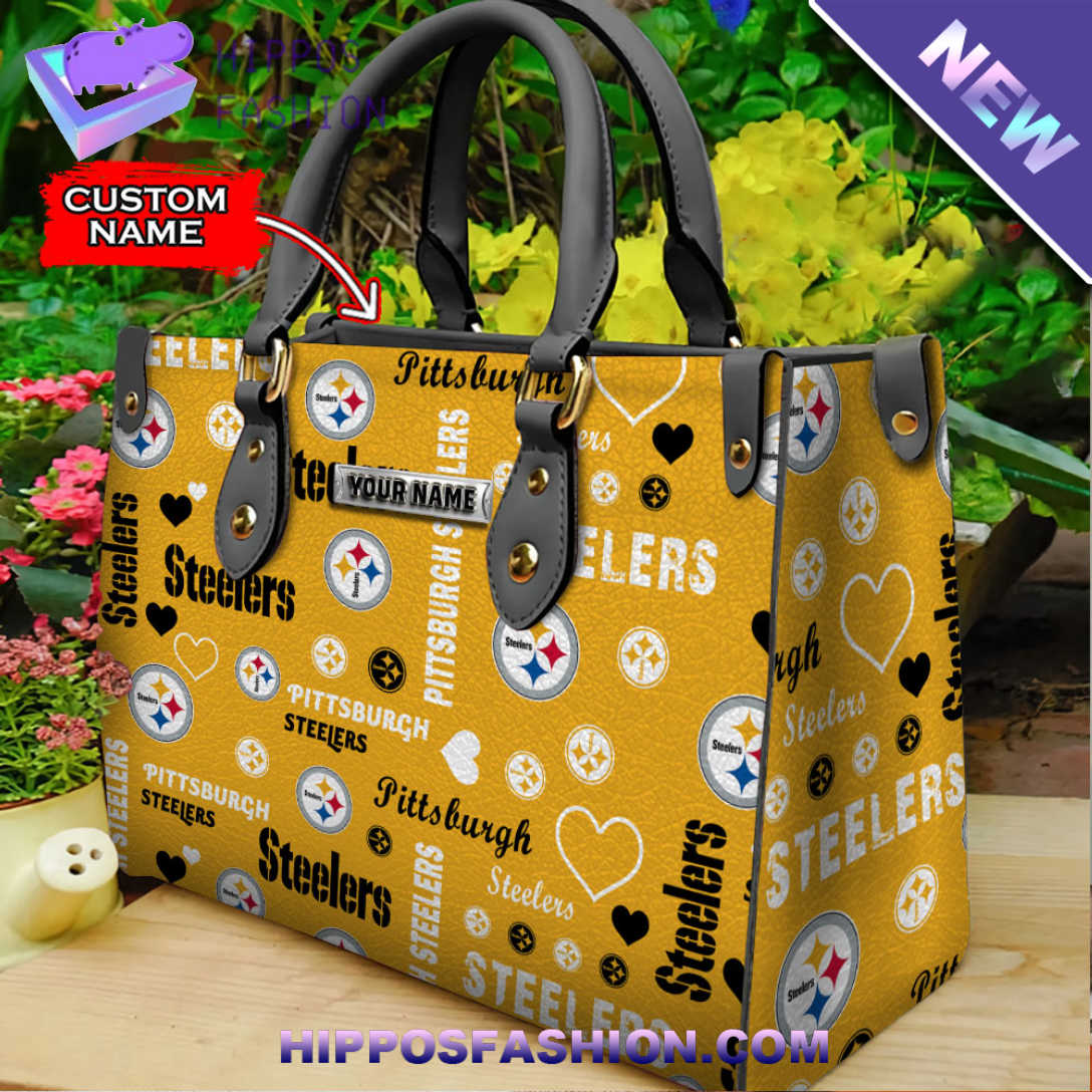 Pittsburgh Steelers NFL Custom Name Leather HandBag wowD.jpg