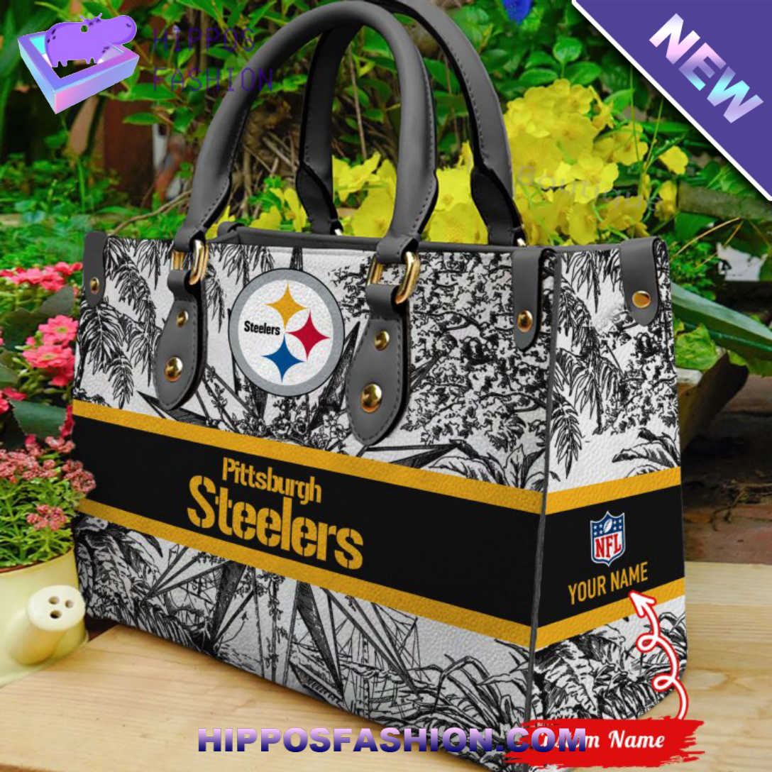 Pittsburgh Steelers NFL Personalized Leather HandBag