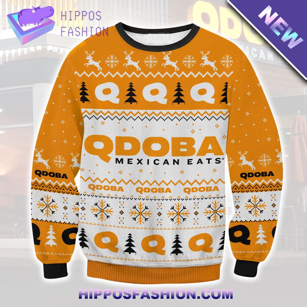 Qdoba Mexican Eat Ugly Christmas Sweater