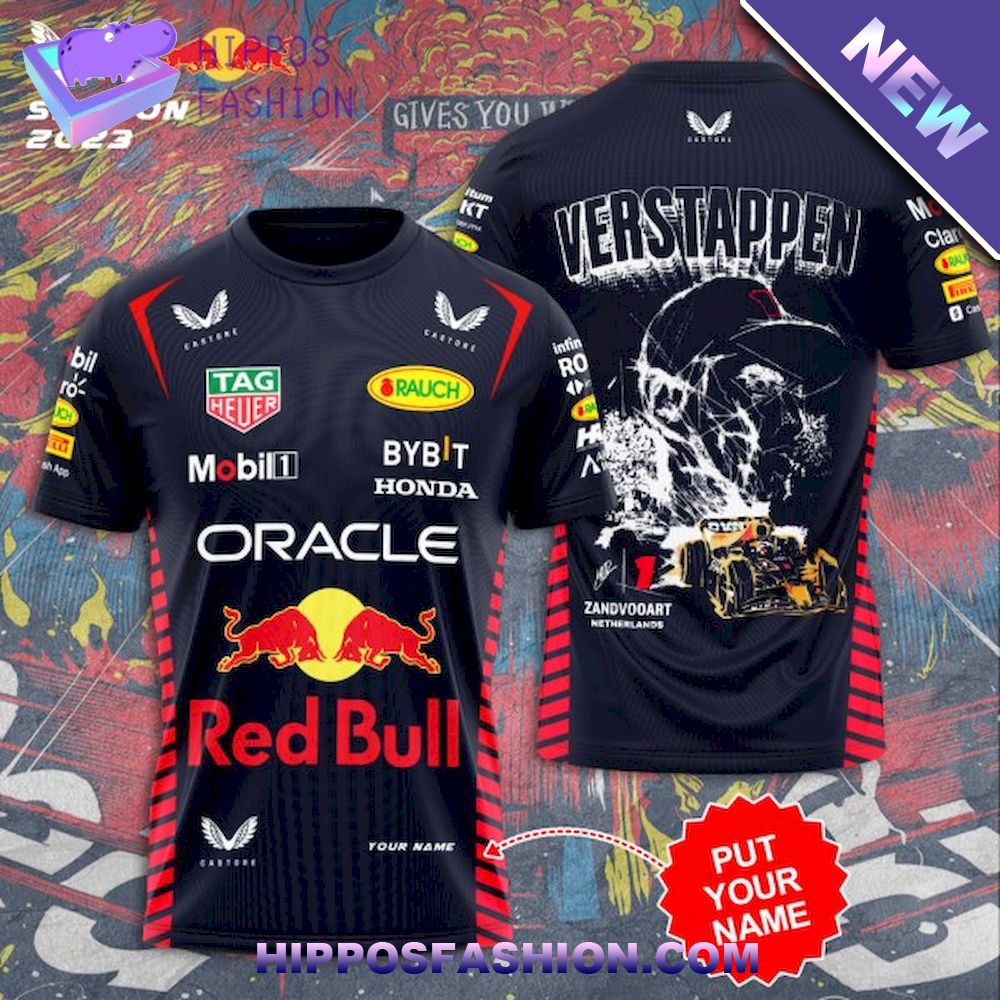 Red Bull Racing F1 Personalized T-shirt 3D