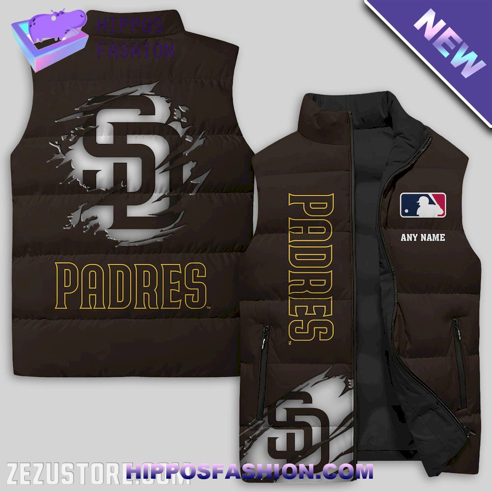 San Diego Padres MLB Personalized Puffer Jacket