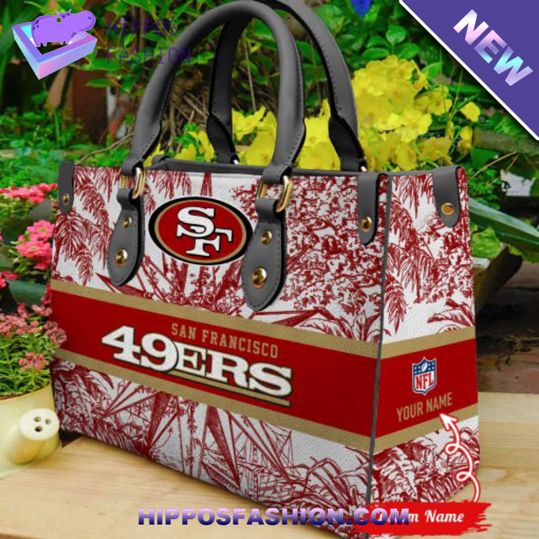 San Francisco 49ers NFL Personalized Leather HandBag