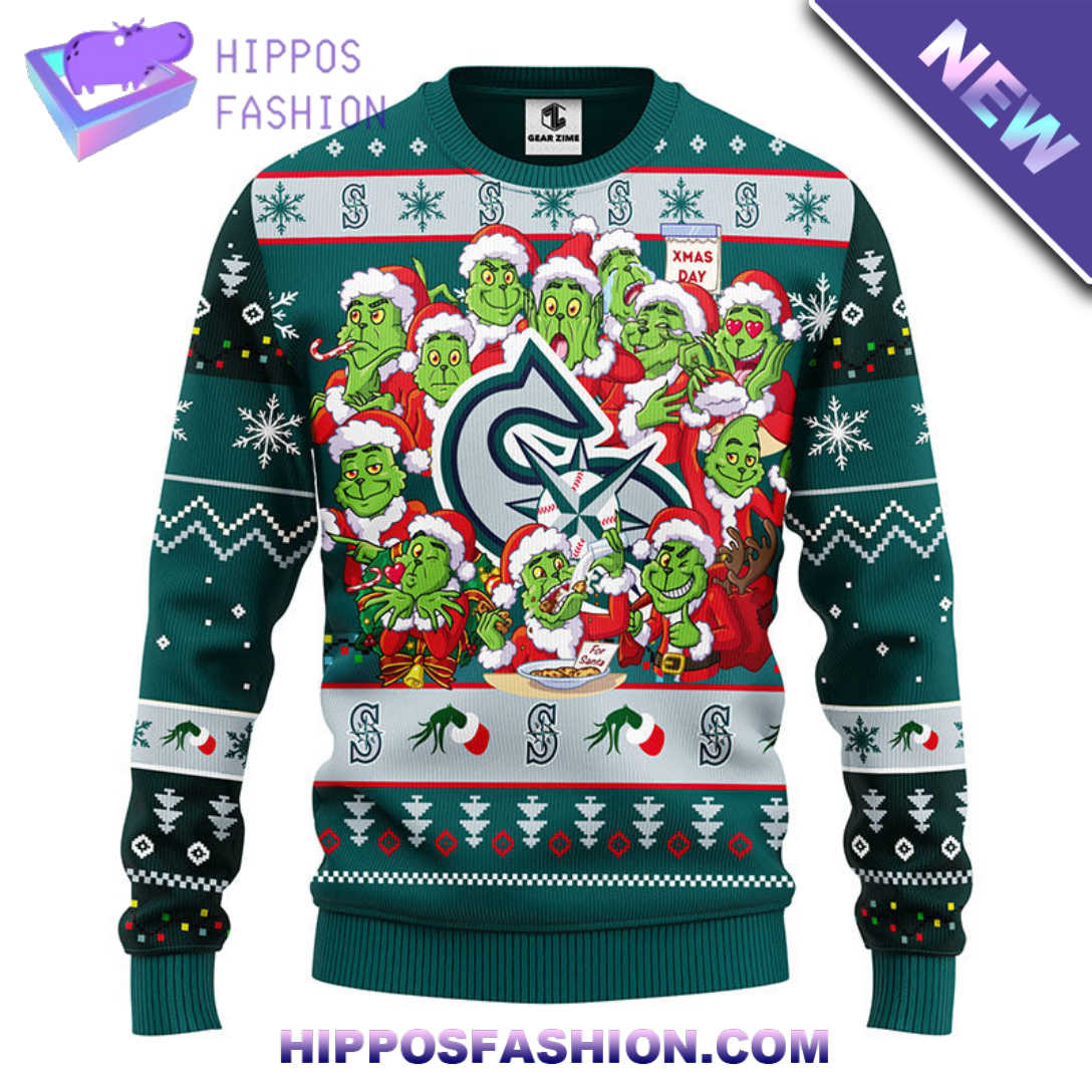 Seattle Mariners Grinch Xmas Day Christmas Ugly Sweater IvSv.jpg