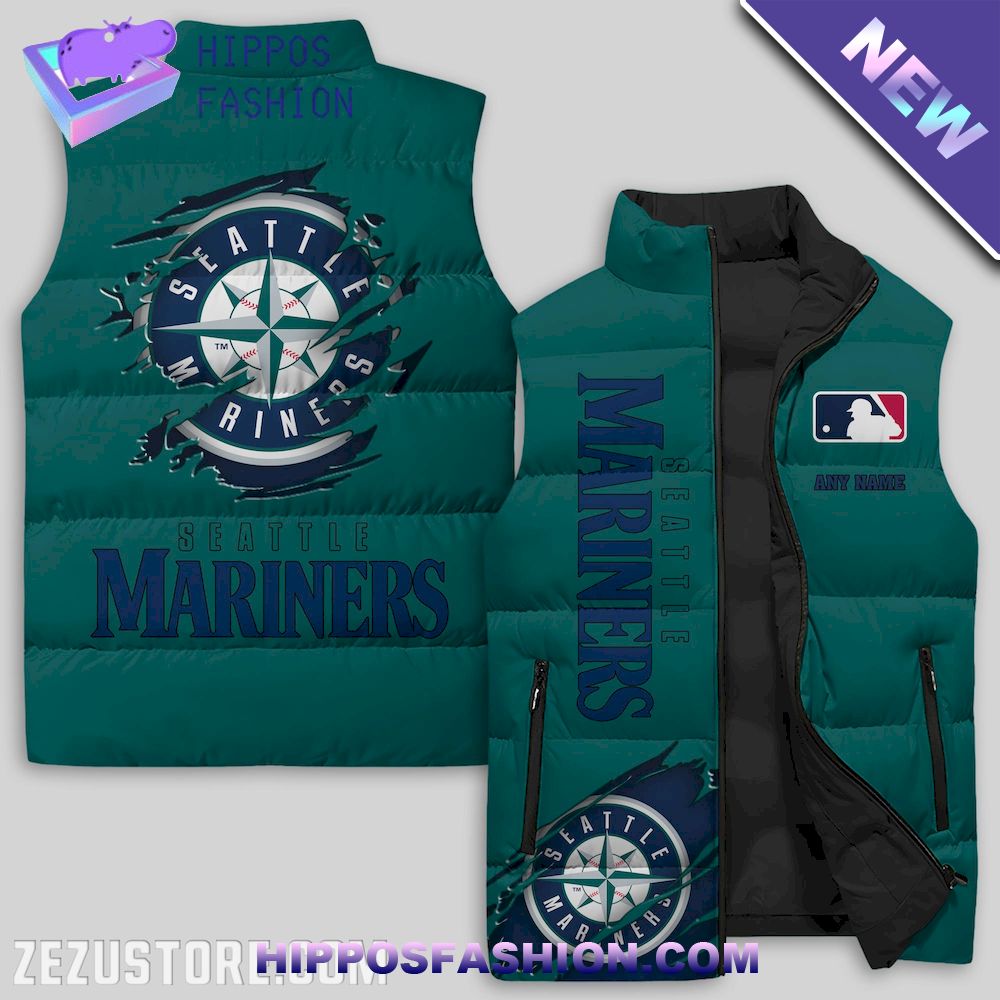 Seattle Mariners MLB Personalized Puffer Jacket
