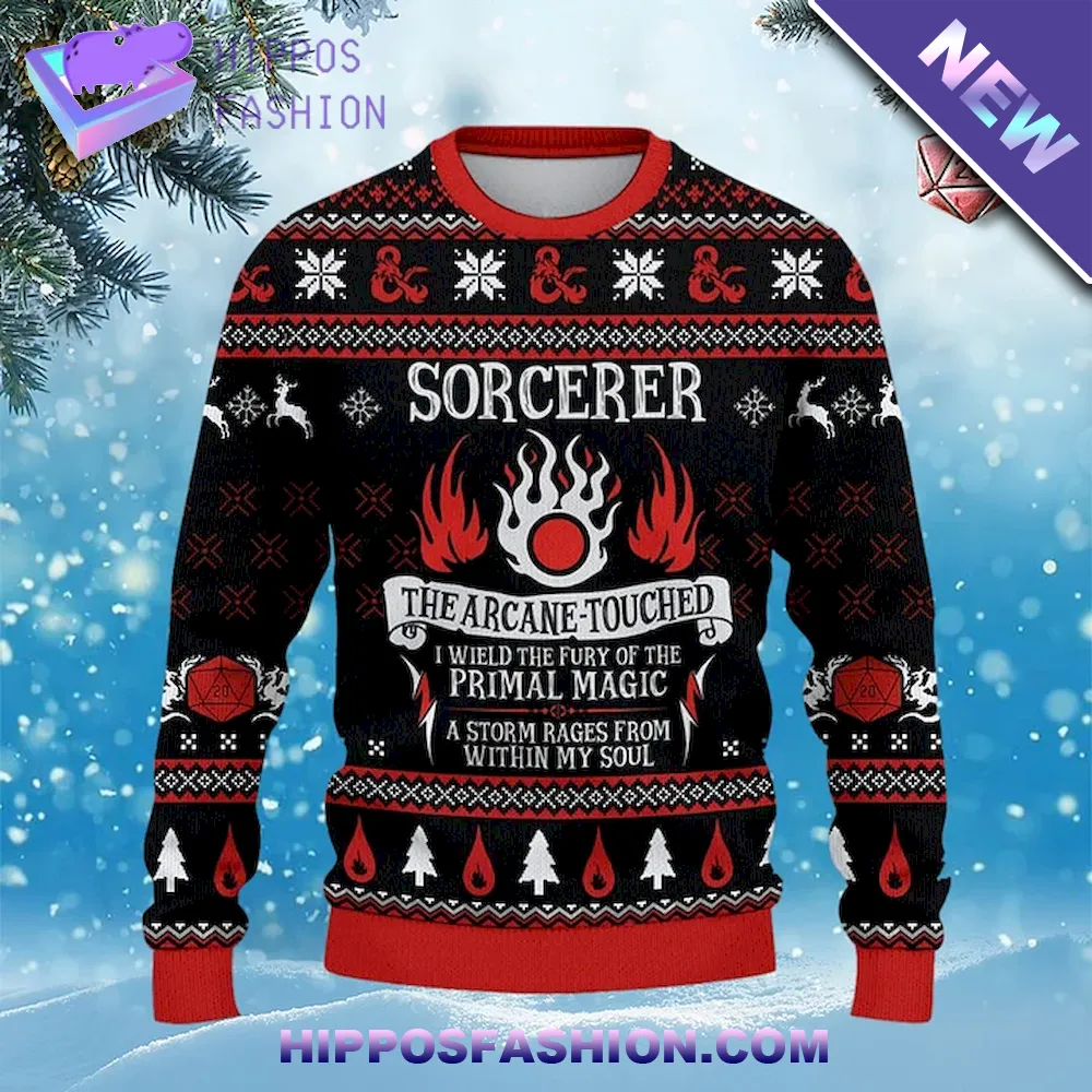 Sorcerer Dungeon Master Ugly Christmas Sweater
