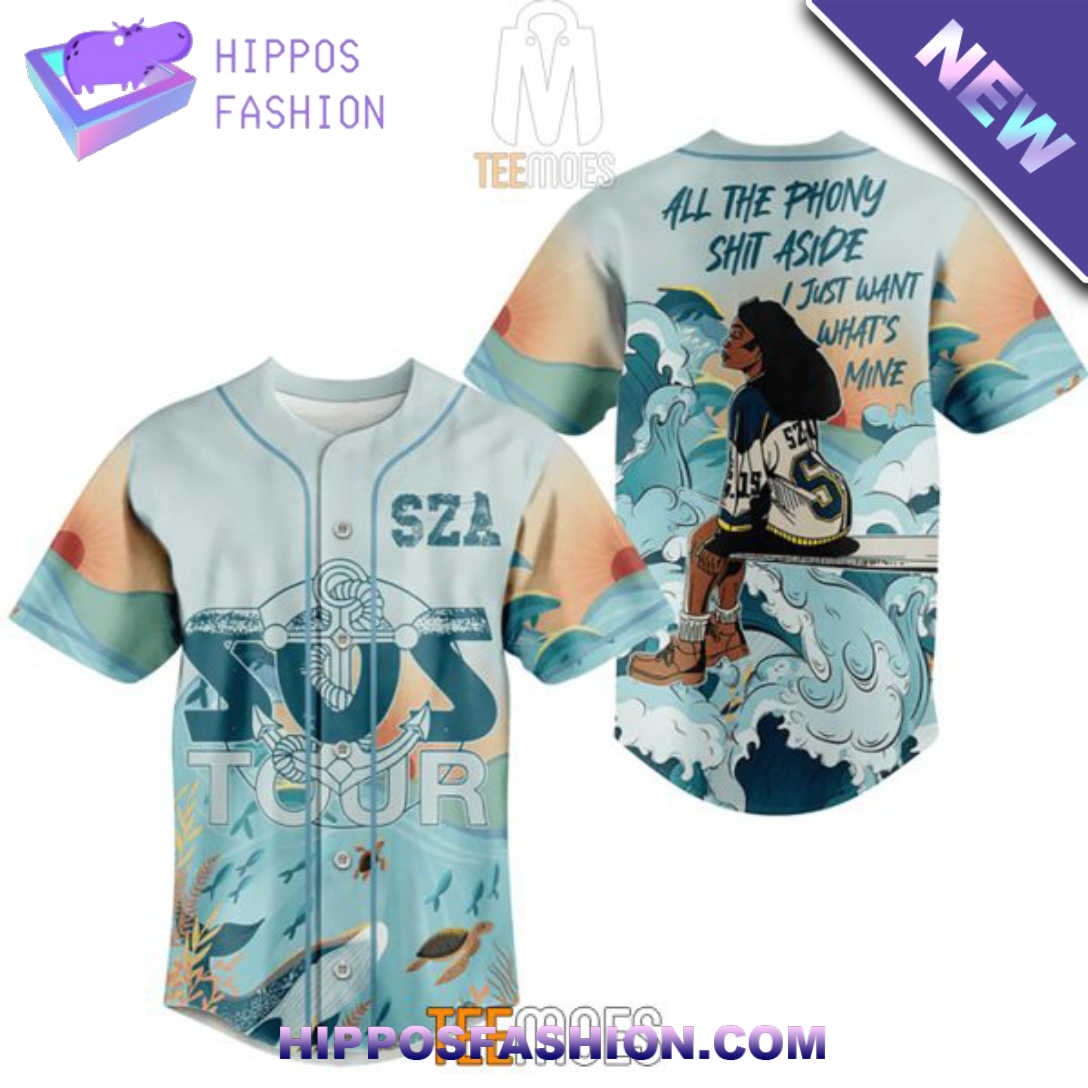 Sos Tour Gift For SZA Fans Baseball Jersey