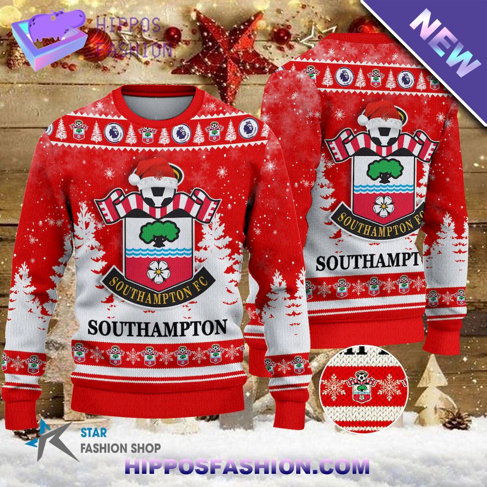 Southampton EPL Team Ugly Christmas Sweater