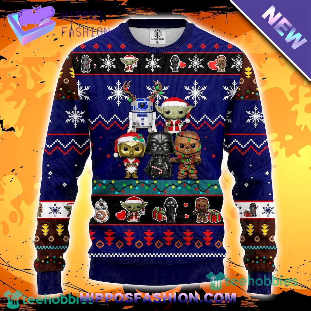 Star Wars Cute Blue Ugly Christmas Sweater
