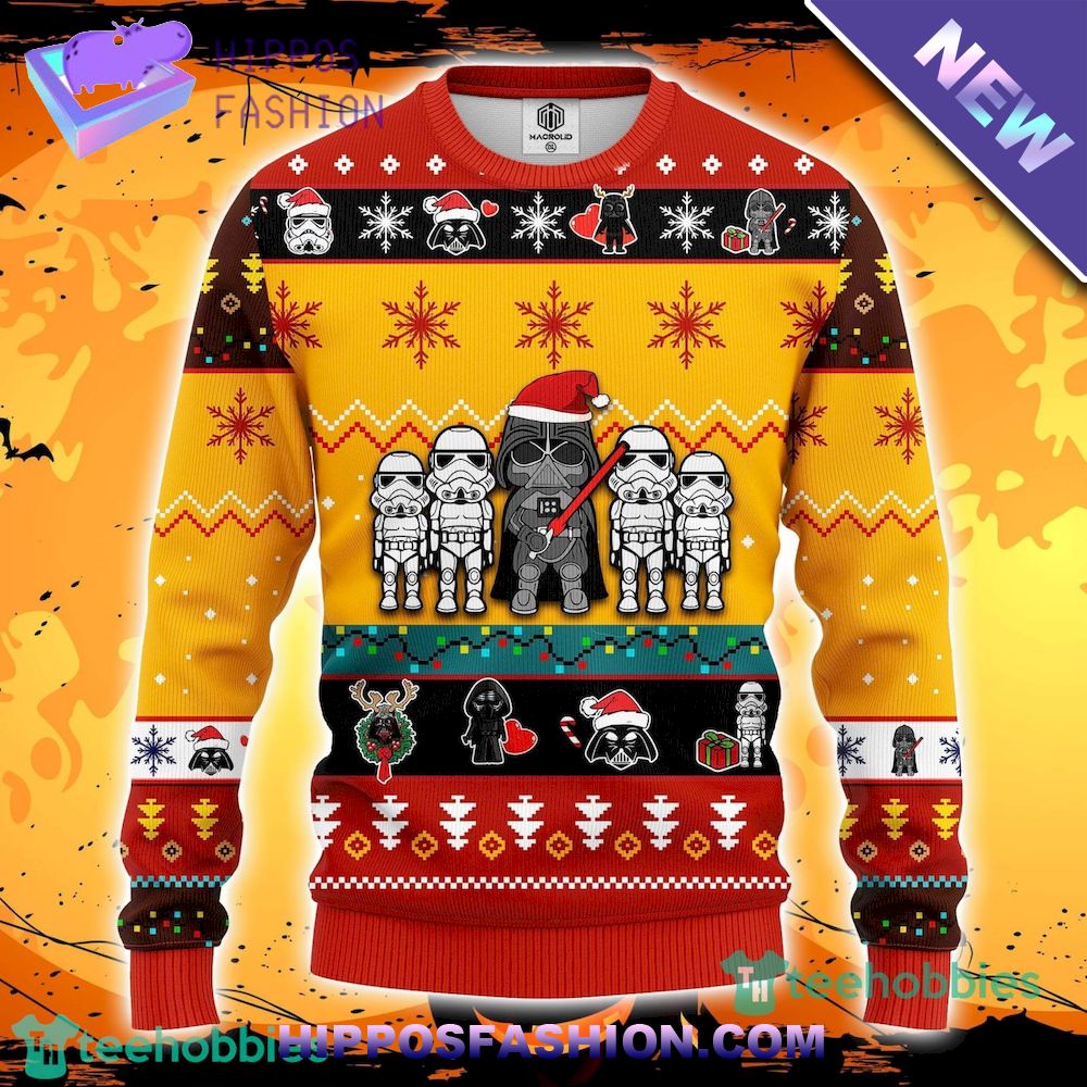 Star Wars Cute Yellow Ugly Christmas Sweater