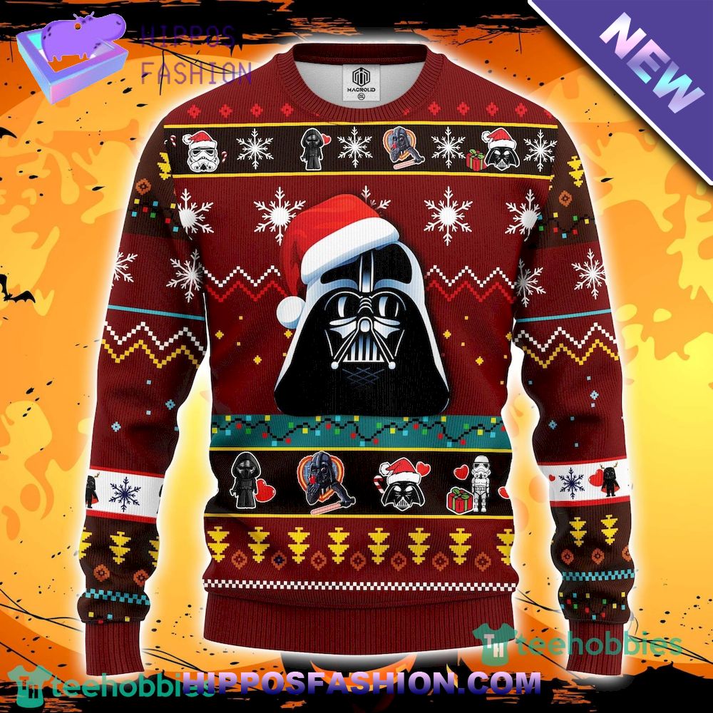 Star Wars Dark Vader Red Ugly Christmas Sweater