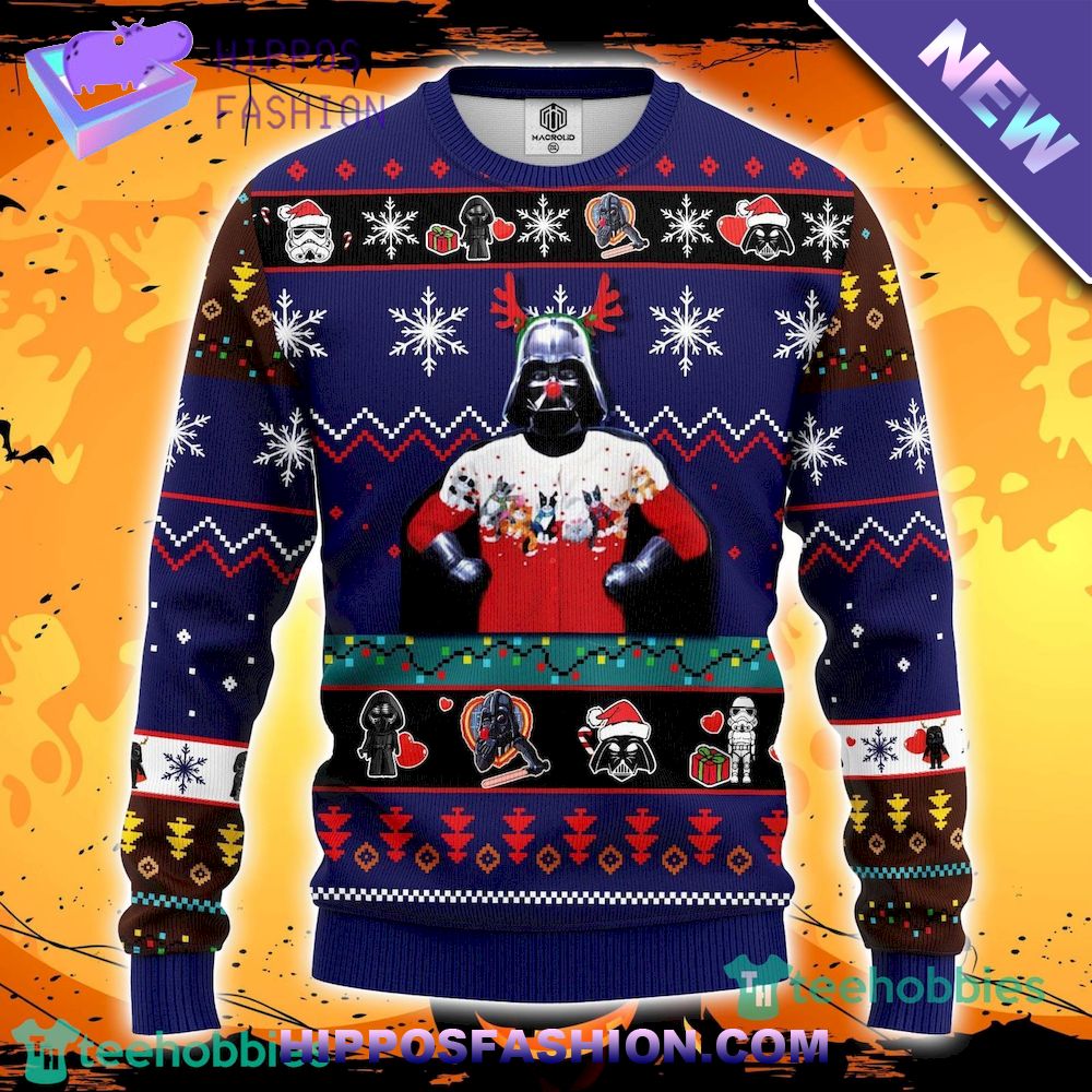 Star Wars Funny Blue Ugly Christmas Sweater