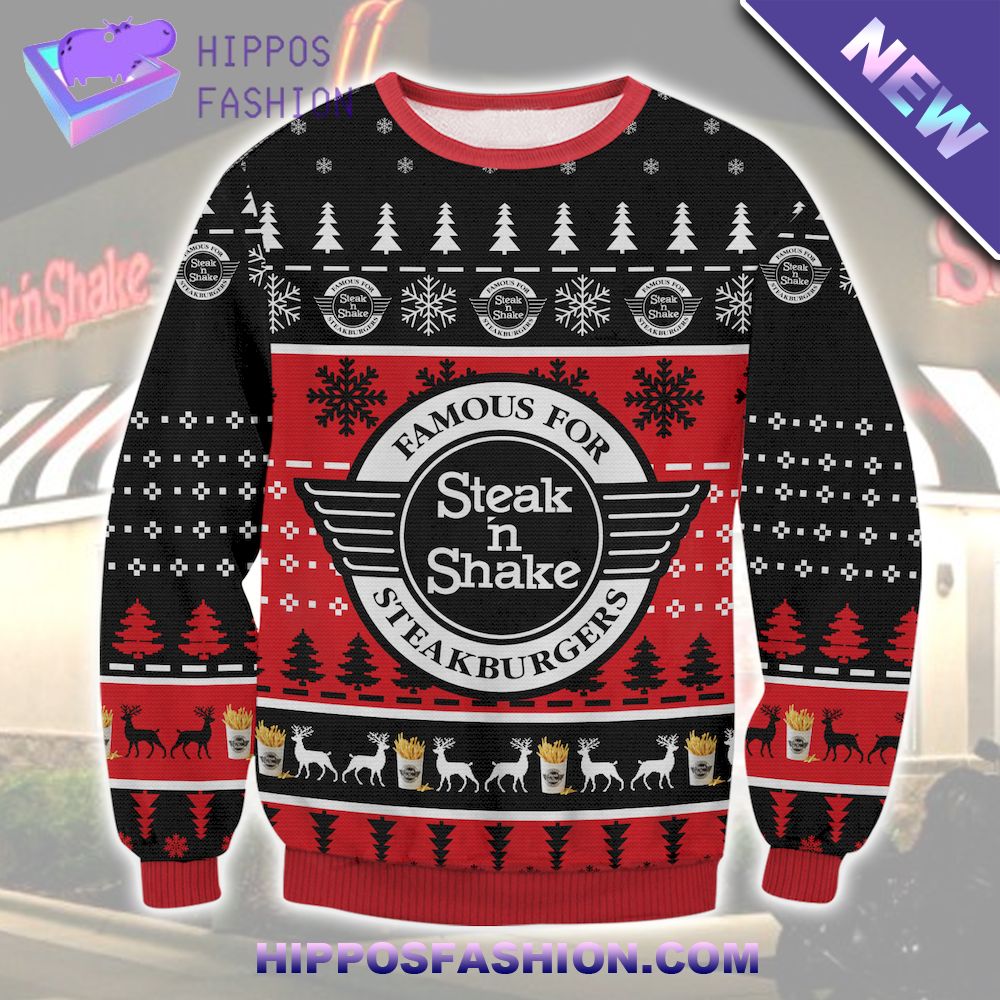 Steak N Shake Ugly Christmas Sweater