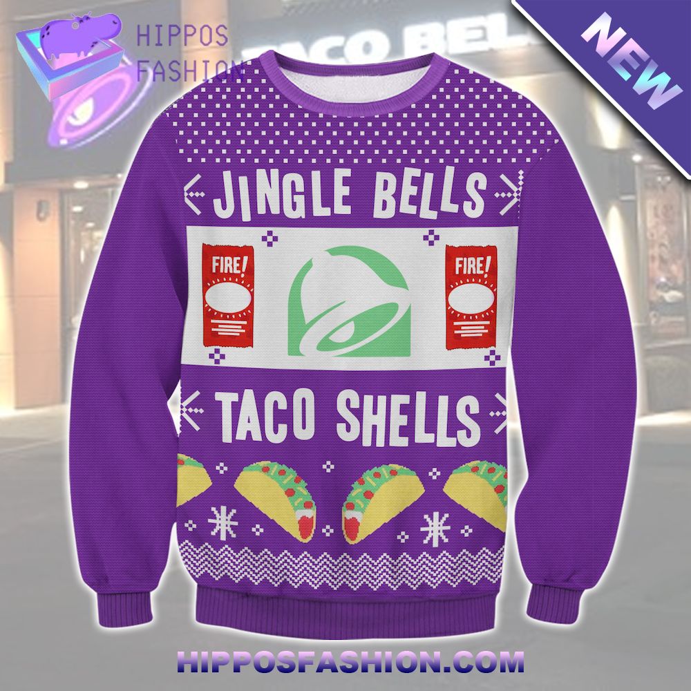 Taco Bell Jingle Bells Ugly Christmas Sweater