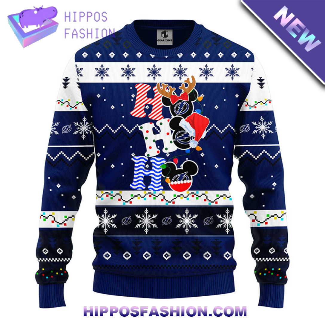 Tampa Bay Lightning Hohoho Mickey Christmas Ugly Sweater BsYP.jpg