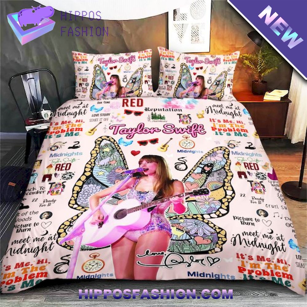 Taylor Swift Butterfly Wings The Eras Tour Bedding Set