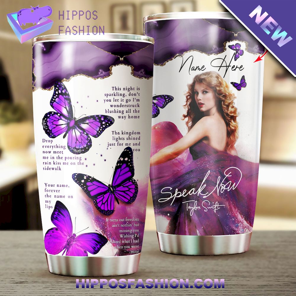 Taylor Swift Butterfly Wings The Eras Tour Personalized Tumbler Cup