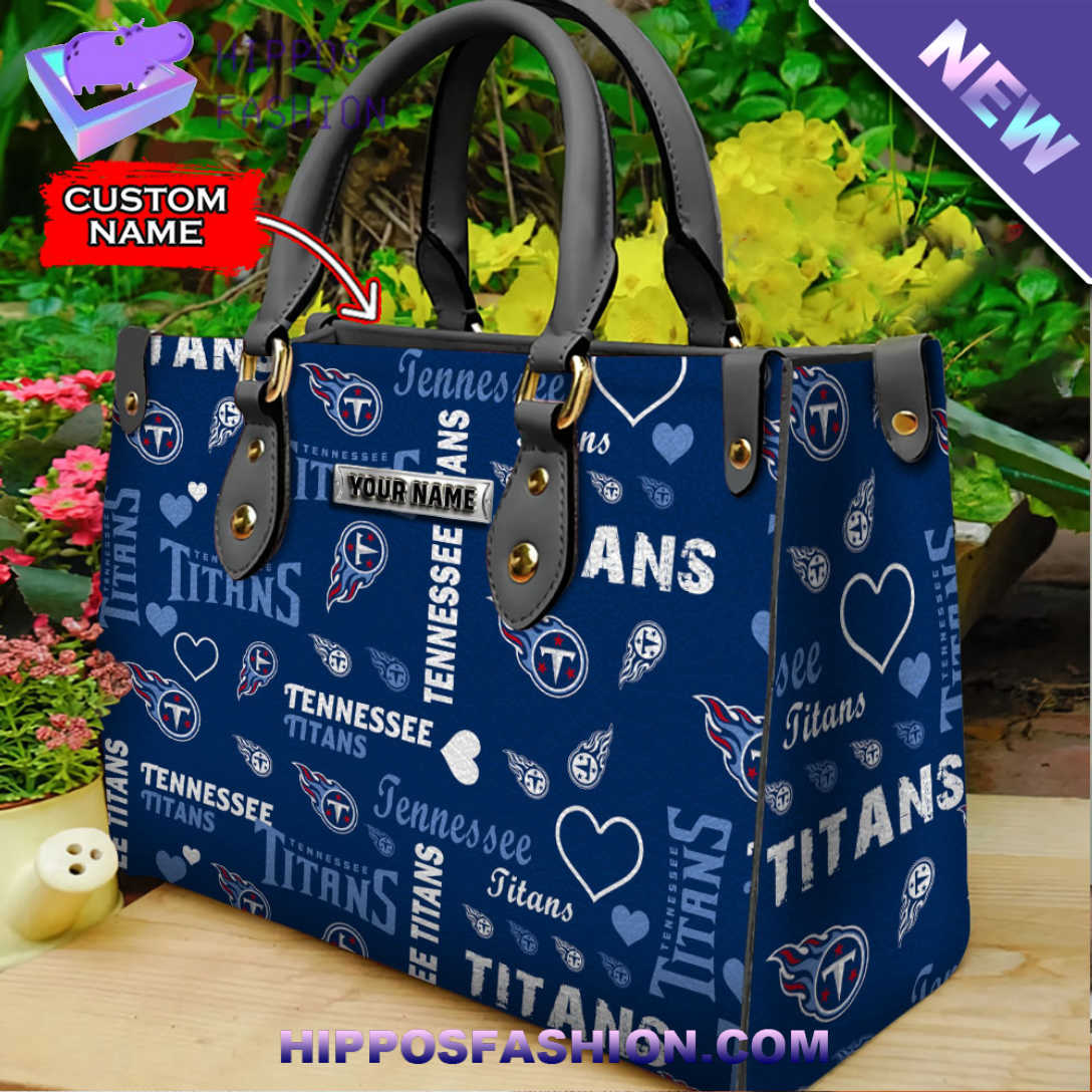 Tennessee Titans NFL Blue Personalized Leather HandBag