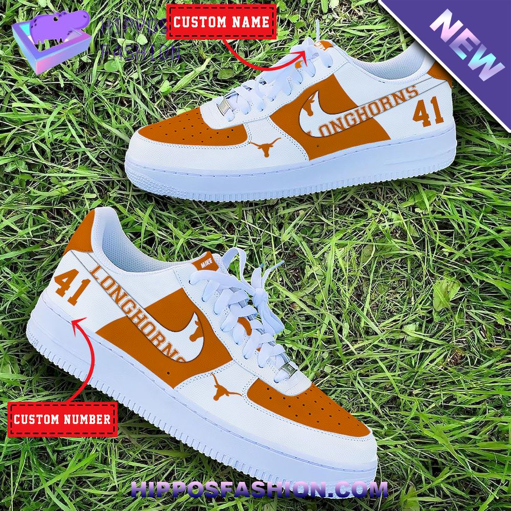 Texas Longhorns NCAA Personalized Nike Air Force