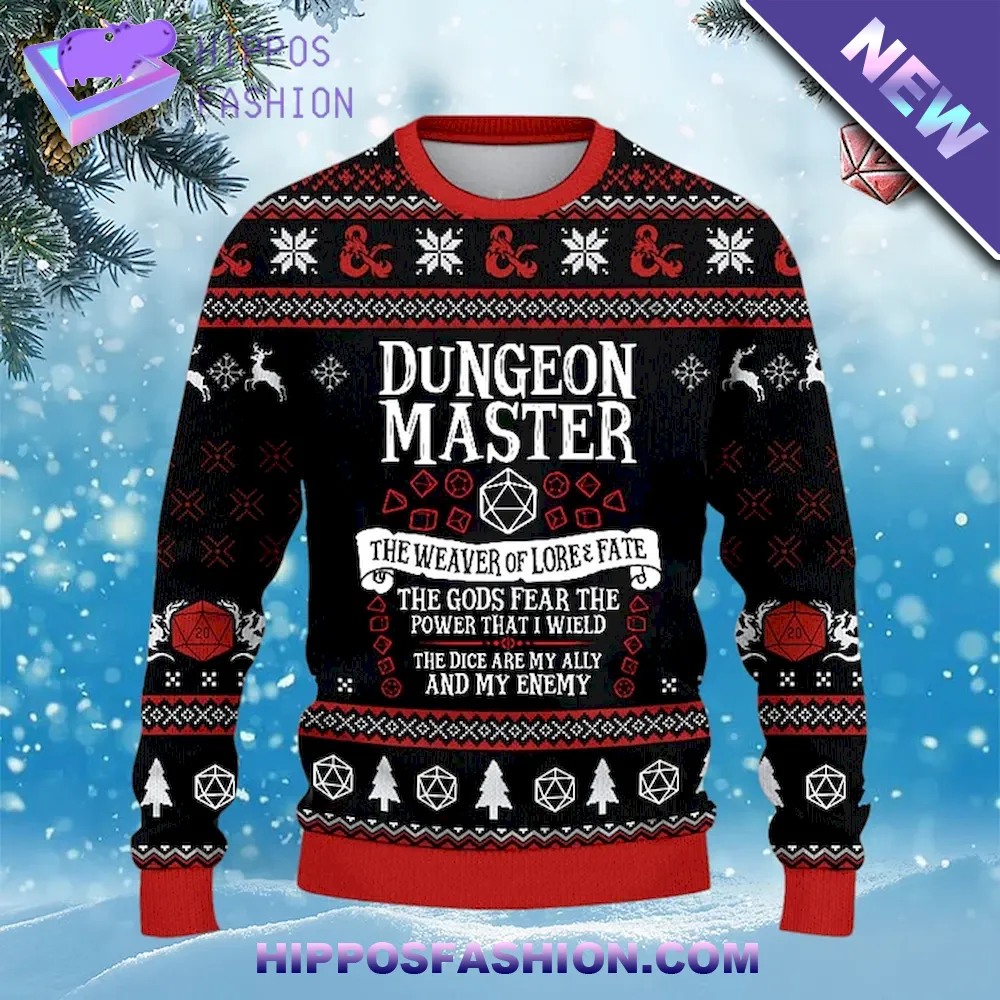 The Game Master Dungeon Master Ugly Christmas Sweater