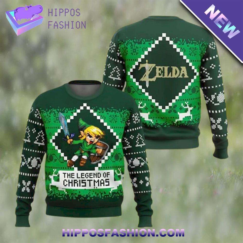 The Legend of Christmas Zelda Ugly Christmas Sweater Majoras Ugly Sweater